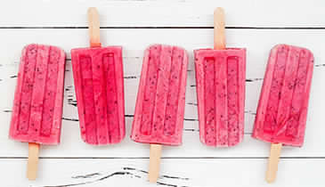 Raspberry-Lemon Ice Pops