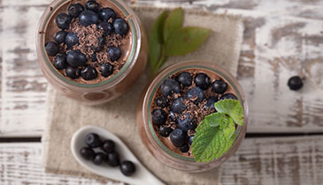 Chocolate-Blueberry Brain Smoothie