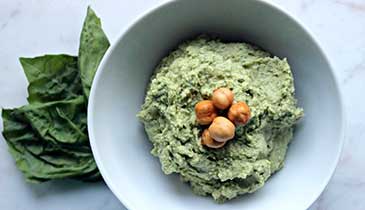 Basil Pesto Hummus