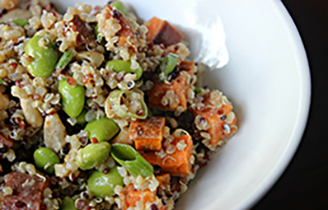 Sweet Potato, Edamame & Quinoa Bowl