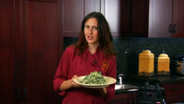 Chef Jenny Ross Makes Kale Salad, Savory Garlic Dressing