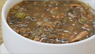 Turkey Cabbage Wild Rice Soup
