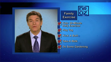Dr. Oz Shares Family Exercise Ideas