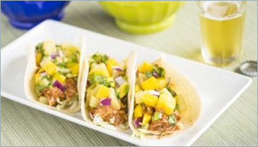 Broiled BBQ Tofu Tacos with Fresh Pineapple Salsa